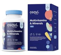 Osavi Multivitamines & Minéraux Homme | Formule complète avec 33 nutriments & extraits de plantes pour les muscles, la testostérone, l’énergie & la santé cardiaque - 90 gélules véganes