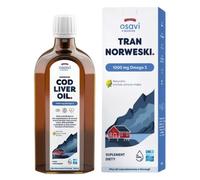 OSAVI Norwegian cod liver oil, 1000mg Omega 3 (Lemon - Mint) (500 ml)