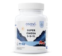 Osavi Super Oméga 3-9-11 - 60 capsules softgel | Huile de poisson avec EPA & DHA | Oméga-9 (acide gondolique) et Oméga-11 (acide cétoleique) | Soutient cœur, cerveau et vision | Huile EPAX®