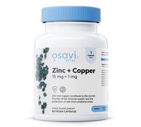 Osavi - Zinc + Cuivre, 15 mg + 1 mg - 60 gélules véganes