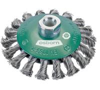 Osborn Brosse métallique pour meuleuses d'angle ø 100mm Brosse conique - Brosse en fil d'acier, torsadée