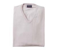 Osborne Knitwear Pull à col V - Coton - Light Grey 1 - M