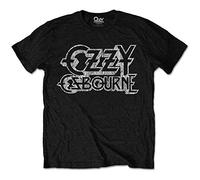 Osbourne Ozzy - T-Shirt # L Unisex Black # Vintage Logo [Import]