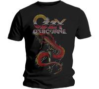Osbourne Ozzy - T-Shirt # M Unisex Black # Vintage Snake [Import]