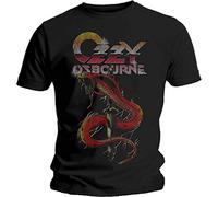 Osbourne Ozzy - T-Shirt # S Unisex Black # Vintage Snake [Import]