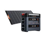 Oscal 2400W Générateur électrique portable, batterie LFP 2016Wh, générateur solaire on/off-grid, livré avec un panneau solaire de 400W et une batterie supplémentaire de 2 kWh.