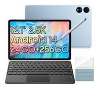 Oscal ELITE1 Tablette Tactile 12 Android 14 RAM 24Go ROM 256Go/SD 1To 8800mAh(33W) Mode PC WPS Stylet Gratuit Bleu Avec Clavier K1 Bleu