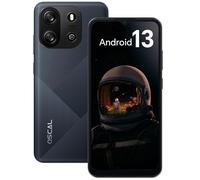 OSCAL FLAT 1C Smartphone Pas Cher 6,52 pouces 4Go+32Go 4700mAh Android 13 Dual SIM - Noir