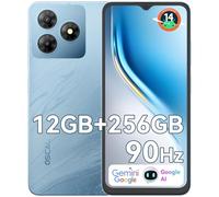 OSCAL Flat 2 Telephone Portable 2025 Android 14, 12GB+256GB/2To Smartphone, Écran 6,56" HD+ 90Hz, 5000mAh, 13MP+8MP, Smartphone Pas Cher 4G Dual SIM/Face ID/Fingerprint/GPS/Gemini AI/2Ans Garantie