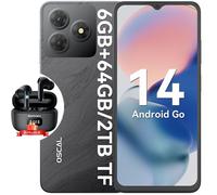 COLOR 8 Smartphone Débloqué 16 Go+256 Go 6.52 50MP+8MP 6000mAh Android 13 Gris avec Ecouteurs Bluetooth AirBUDS 8