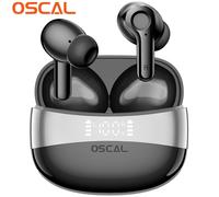 Oscal HiBuds 6 Écouteur Bluetooth sans Fil Bluetooth 5.3 Oreillette Sportif Stéréo 400 mAh IPX7 étanche - Noir