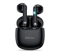 OSCAL Hibuds5 Mini écouteurs Bluetooth sans fil 5.3, capteurs tactiles, écouteurs intra-auriculaires, étanchéité IPX7, réduction du bruit pour iPhone/Samsung/Android