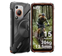 Oscal MARINE 1 Smartphone extérieur 6,56 pouces HD + écran Unisoc T615 Android 15 téléphone robuste 4 Go + 128 Go, 5100 mAh, téléphone portable NFC Orange