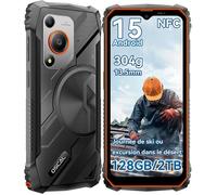 OSCAL MARINE 1 Smartphone robuste Orange-4Go(8Go ext.)RAM,128Go ROM+microSD 2To,6.56"" 90Hz,5100mAh,Android 15,IP68/IP69K,Dual SIM