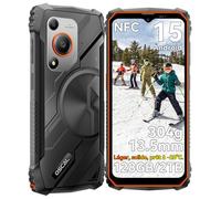 OSCAL Marine 1 Telephone Portable Incassable 2025, Android 15, 13,5mm et 304g Telephone Incassable, IP69K, 12GB+128GB/2To, 6,56" HD+ 90Hz, AI 16MP, 4G Dual SIM/Gemini AI 2.0/NFC/OTG/GPS/2Ans Garantie