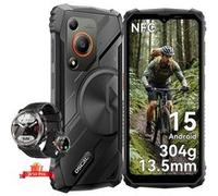 Oscal MARINE 1 Téléphone Portable Incassable 12Go+128Go-SD 2To 6.56" 90Hz 5100mAh Android 15 Double SIM 4G GPS, Noir - W50 Pro Noir Orange