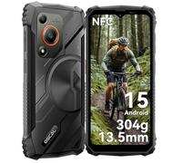 OSCAL Marine 1 Telephone Portable Incassable 2025, Android 15, 13,5mm et 304g Telephone Incassable, IP69K, 12GB+128GB/2To, 6,56" HD+ 90Hz, AI 16MP, 4G Dual SIM/Gemini AI 2.0/NFC/OTG/GPS/2Ans Garantie