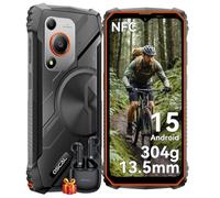 OSCAL Marine 1 Telephone Portable Incassable 2025, Android 15, 13,5mm et 304g Telephone Incassable, IP69K, 12GB+128GB/2To, 6,56" HD+ 90Hz, AI 16MP, 4G Dual SIM/Gemini AI 2.0/NFC/OTG/GPS/2Ans Garantie