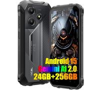 OSCAL Marine 2 Android 15 Téléphone Portable Incassable, 24Go+256Go/2TB Gemini AI Telephone Débloqué 4G,11000mAh Téléphone Chantier,16MP Caméra AI, 6.56" HD+ IP69K Résistant à l'eau/3 Slot/GPS/NFC/OTG