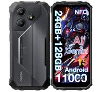 Oscal Marine 2 Smartphone Robuste 6.56"" Écran 90Hz 24Go+128 Go/Jusqu’à 2To 11000mAh 16MP IP68 Téléphone 4G Double SIM NFC GPS - Noir