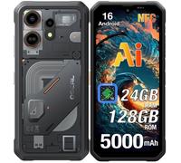 Oscal Marine 3 Smartphone 24Go + 128Go 6.56'' 16MP Caméra + Vsion nocturne Téléphone Incassable 5000mAh Double SIM 4G NFC GPS Noir