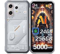 Oscal Marine 3 Smartphone 24Go + 256Go 6.56'' 16MP Caméra + Vsion nocturne Téléphone Incassable 5000mAh Double SIM 4G NFC GPS Blanc