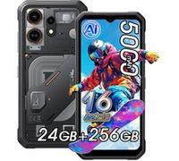 OSCAL MARINE 3 Téléphone Portable Incassable 6.56"" Android 16 24Go+256Go 5000mAh Android smartphone 4G,NFC,Dual SIM - Noir