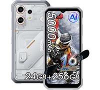 OSCAL MARINE 3 Téléphone Portable Incassable 6.56"" Android 16 24Go+256Go 5000mAh Android smartphone 4G,NFC,Dual SIM - Blanc