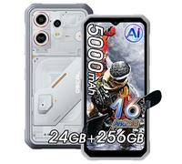 OSCAL MARINE 3 Téléphone Portable Incassable 6.56"" Android 16 24Go+256Go 5000mAh Android smartphone 4G,NFC,Dual SIM - Blanc