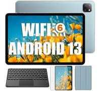 Oscal Pad 50 WiFi Tablette Tactile 10.1" HD+ IPS Android 13 2.4G+5G WiFi 6, RAM 6 Go ROM 64 Go-SD 1 To 5100mAh Bleu Avec Clavier K1