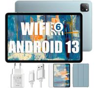 Oscal Pad 50 WiFi Tablette Tactile 10.1 pouces HD+ IPS Android 13 2.4G+5G WiFi 6, RAM 6 Go ROM 64 Go-SD 1 To 5100mAh - Bleu