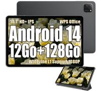 Oscal Pad 70 WiFi Tablette Tactile 10.1" HD+ IPS Android 14 2.4G+5G WiFi 6, RAM 8 Go ROM 128 Go/SD 1 To 8MP+13MP 6580mAh - Gris