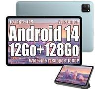 Oscal Pad 70 WiFi Tablette Tactile 10.1 HD+ IPS Android 14 2.4G+5G WiFi 6, RAM 8 Go ROM 128 Go/SD 1 To 8MP+13MP 6580mAh - Bleu Bleu