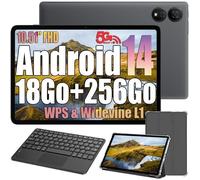 Oscal Pad 80 WiFi Tablette Tactile 10.51" FHD Android 14 2.4G+5G WiFi 5, RAM 18 Go ROM 256 Go-SD 1 To 8200mAh Gris Avec Clavier K1