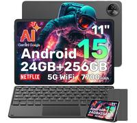 Oscal Pad 90 Pro 4G Tablette x Duoke AI 11"" Android 15, 24Go+256Go/SD 2To 13MP+8MP,5G Wifi,Dual SIM,WPS Gris Avec Clavier K1