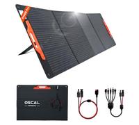 OSCAL Panneau Solaire Monocristallin Pliable 400W 36V, PM200 Pro Taux de Conversion jusqu'à 23%, IP67 Kit Chargeur Solaire étanche & Durable, pour Camping-Car, Camper, Van, Bateaux, RV et la Maison