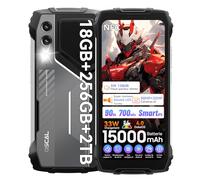 OSCAL Pilot 1 Smartphone Durci Débloqué,15000mAh,33W,Android 14 Gemini AI,Téléphone Robuste IP69K,Haut-Parleur Très Puissant,NFC,18Go RAM+256Go ROM (2To TF),Double SIM/ 1 Slot TF,Écran 6,67 Pouces