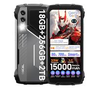 OSCAL Pilot 1 Smartphone Incassable 2025, 18Go+256Go/2To TF | 15000mAh/33W | 50MP+32MP Téléphone Incassable | Lampe LED 170LM Smartphone Antichoc | 90Hz| Android 14 | NFC/GPS/Empreinte Digitale/OTG