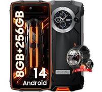 Oscal PILOT 2 Smartphone Incassable Double Écran 6.5" 16Go+256Go 50MP 8800mAh Dual SIM Orange avec Smartphone Blackview W50 Pro