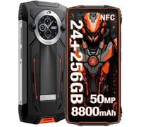 OSCAL PILOT 2 Smartphone Robuste, 24(8+16)Go + 256Go - 8800mAh - Écran 6.5""FHD+ - 50MP+32MP -Android 14 - GPS/NFC/OTG - Orange