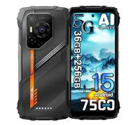 OSCAL Pilot 3 AI Android 15 Téléphone Portable Incassable 2025, 36Go+256Go/2To Telephone 5G,6.78" FHD+,50MP AI Caméra, 7500mAh Smartphone Incassable Etanche, Dual SIM,4G LTE,5G WiFi,NFC,OTG,GPS, Noir