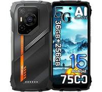 OSCAL PILOT 3 Smartphone Incassable 5G Android 15 6.78" 36Go+256Go 50MP+32MP 7500mAh Dual SIM,Face ID,NFC - Noir Orange