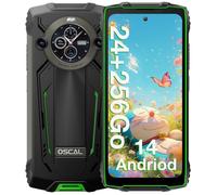 OSCAL PILOT2 Smartphone Robuste - 256Go - 6.5"" 120Hz - 50MP - 8800mAh - IP68 Téléphone Portable - NFC - GPS - Double SIM - Vert