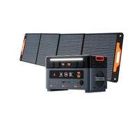 OSCAL PM2400 station électrique portable 1872Wh avec Portable panneau solaire 200W*1 Batterie LFP, 2400 W (4800W Crête), Générateur Solaire avec Deux Haut-Parleurs/5ms ASI/16 Ports/DP100W
