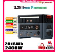 Oscal PowerMax 2400pro centrale électrique Portable 2400*2W 3892WH cellule solaire Camping en plein air maison batterie externe Mobile d'urgence PowerMax 2400pro