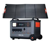 OSCAL PowerMax 3600 Réservoir solaire portable 3600Wh + OSCAL PM400 Pro Panneau solaire pliable 400W Station d'énergie Portable
