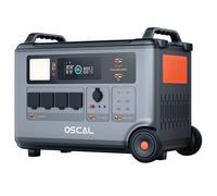 Oscal PowerMax6000 Station d'Énergie 6000W Robustre, Batterie LiFePO4 3600Wh à 57600Wh, 14 Prises, Sortie Double Tension 120V/240V, Cycle de Vie 3500+, Contrôle par Appli Intelligente - Prise UE