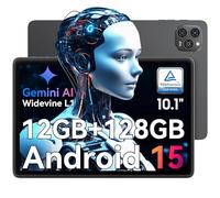 OSCAL Tablette Android 15 Pad 9,Tablette 10 Pouces Android avec 12GB RAM+128GB ROM+2TB TF,Gemini AI,7700mAh,Tablette Tactile avec 4G LTE/Widevine L1/Mode PC/Face ID/5+8MP/BT 5.0/WiFi/GPS,2025