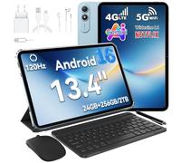 OSCAL Tablette Android 16, 13 Pounces Tablettes Tactile, Tablette avec Clavier, 24GO+256GO/2TO, Tablet Gaming, Gemini AI & Doke 5.0, 8300 mAh (18W), Stylo, 4G LTE, 5G Wi-FI/Widevine L1/Face ID, Bleu