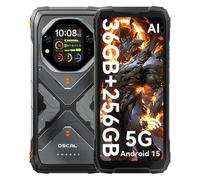 Oscal TANK 1 5G 6,78 pouces Dimensity 7050 Téléphone Robuste Android 15 12 Go ou 16 Go RAM 256 Go ou 512 Go ROM Batterie 20000mAh 12GB+256GB orange